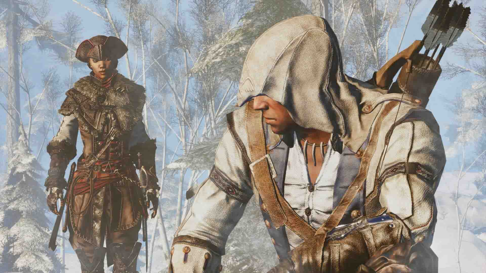 Assassin's Creed® III System Requirements for PC Games minimum, recommended specifications for Windows, CPU, OS, Processor, RAM Memory, Storage, and GPU.