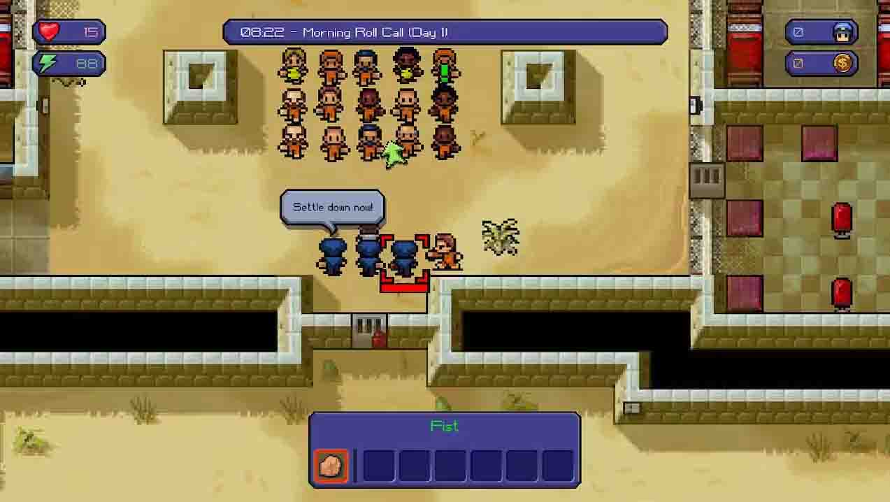 The Escapists System Requirements for PC Games minimum, recommended specifications for Windows, CPU, OS, Processor, RAM Memory, Storage, and GPU.
